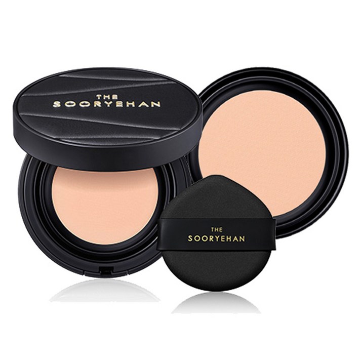 수려한 더 블랙 텐션 핏 메쉬쿠션 본품13g + 리필13g