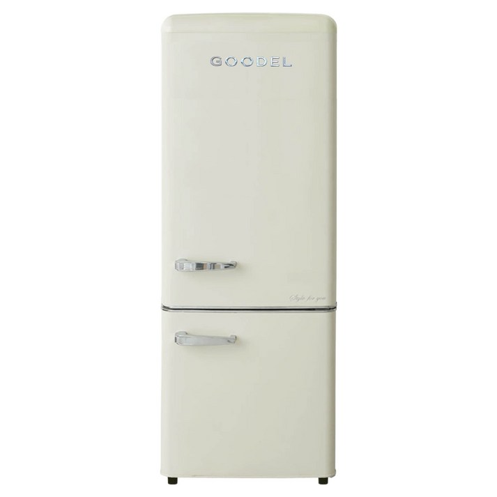 구델 리얼레트로 AI 미니 200L 2도어냉장고 방문설치, RGC20ADJ