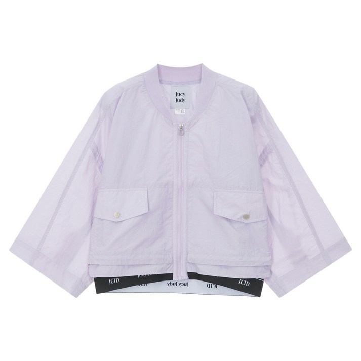 쥬시쥬디 여성용 로고 밴딩 7부소매 점퍼 JYJP32BA