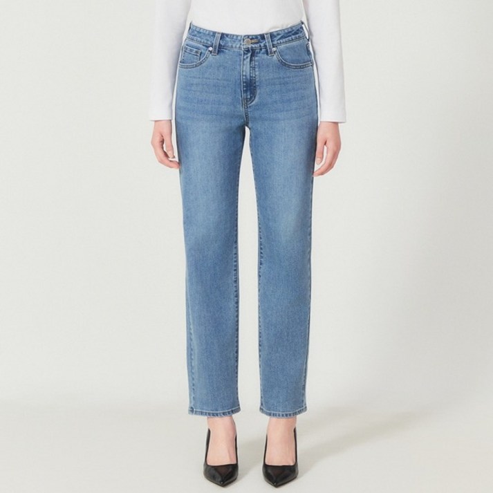 게스 여성용 스트레이트 슬림 데님 팬츠 OP1D8100MBL26