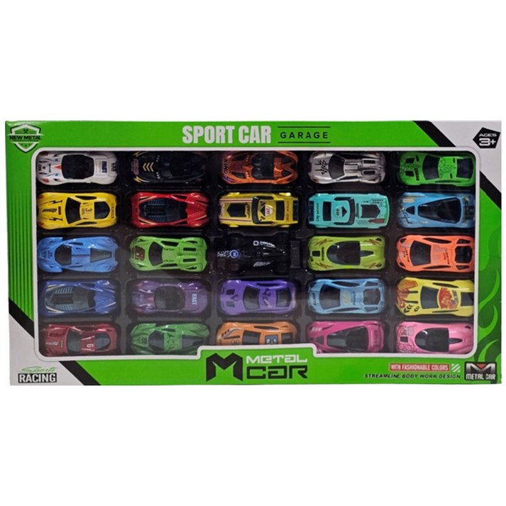 레이싱 미니카 25종 세트