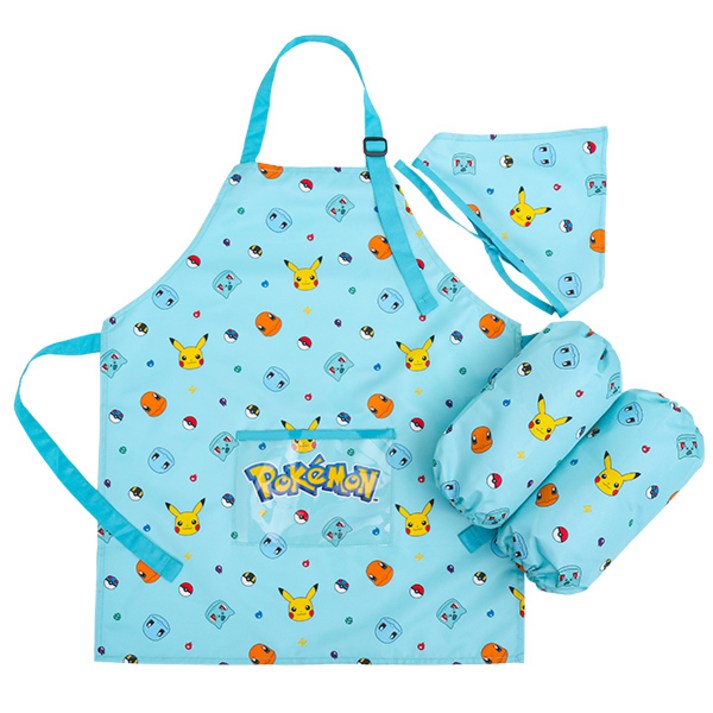 포켓몬스터 아동용 버디 앞치마  토시  두건 세트 PP078