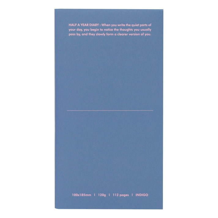 인디고 만년형 기본 6개월 위클리 핸디 다이어리