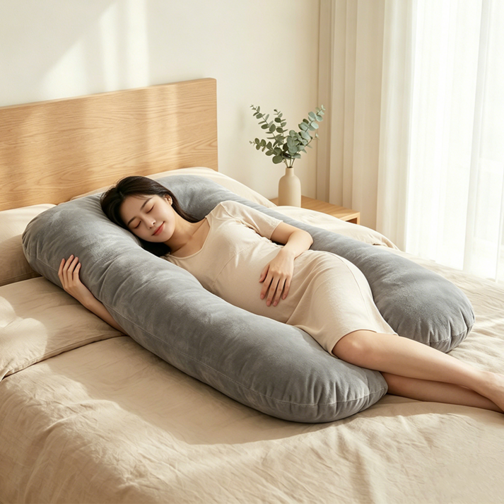 NUNUHANA U자 임산부 바디필로우 안고자는 베개