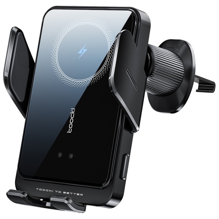 Toocki 송풍구형&흡착형 15W 스마트 3축 고속 무선충전 차량용 핸드폰 거치대 T11