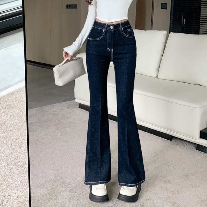 대박난박양 생지 스판 부츠컷 청바지(세일)