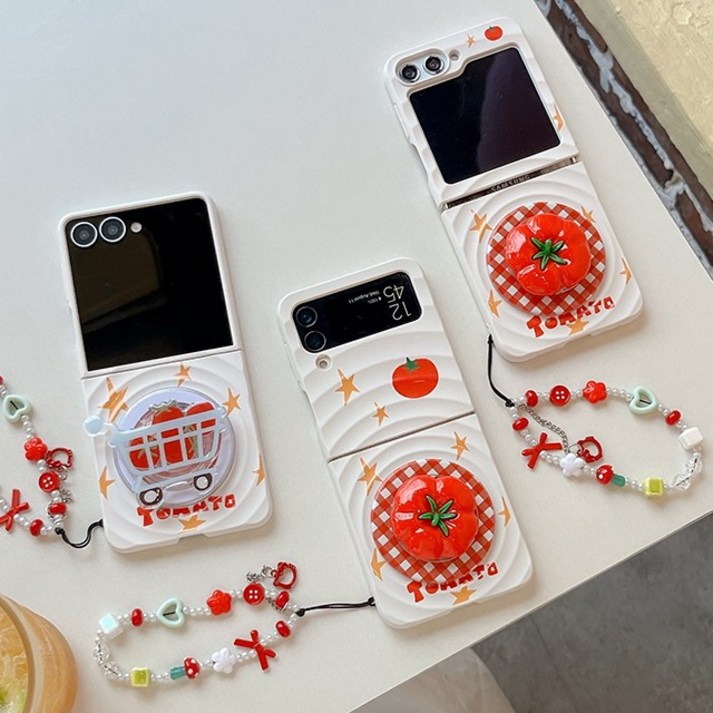[맥세이프] 귀여운 토마토제트플립 케이스 폰케이스 핸드폰 플립3 플립4 플립5 플립6 플립7 갤럭시 지플립4 지플립3 지플립5 지플립6 지플립7 과일 우정