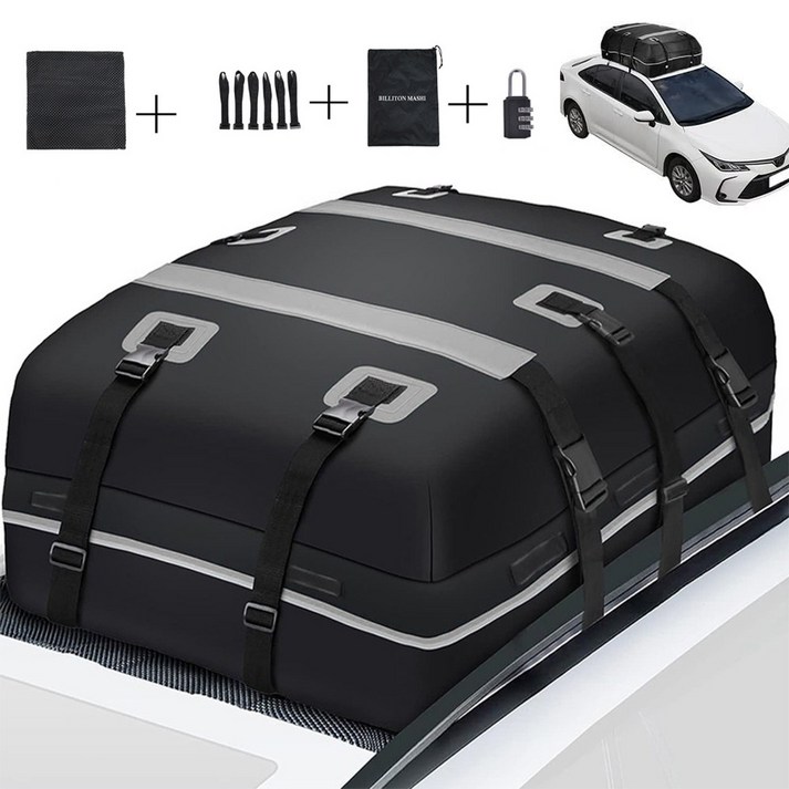 Bornoon 자동차 대용량 방수 루프백 차량용 캠핑용 외출용 루프박스