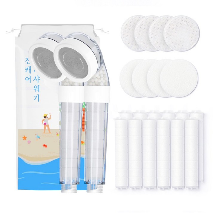 진캐어 퓨어 샤워기2p  헤드세트4p  바디필터12p