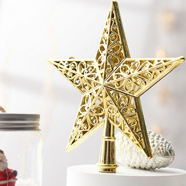 담을고 크리스마스 트리 꼭대기별 탑별 데코 오너먼트 소형 대형