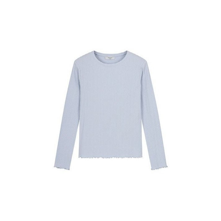 백화점정품 25년SS 폴햄 POLHAM 여성 플리츠 립 긴팔티셔츠 PHF2TS2410