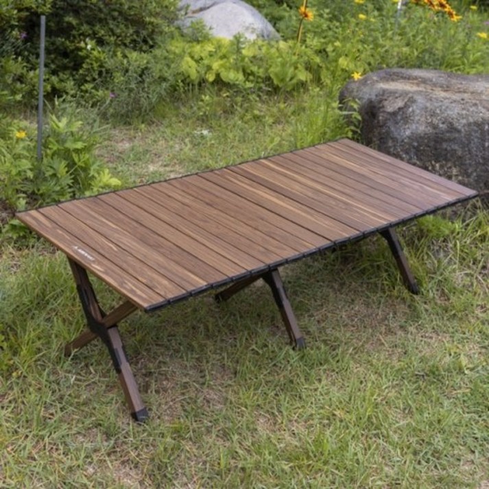 아베나키 벤치체어 롤테이블 127cm - 의자 테이블 겸용