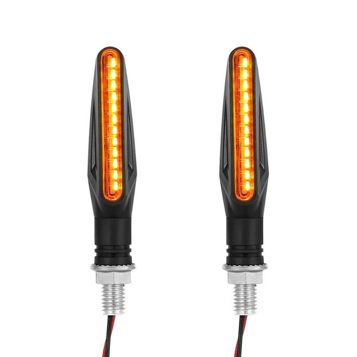 3000K 경고등 오토바이 황색 12V 지시등 335SMD DRL 12LED 조명 방향