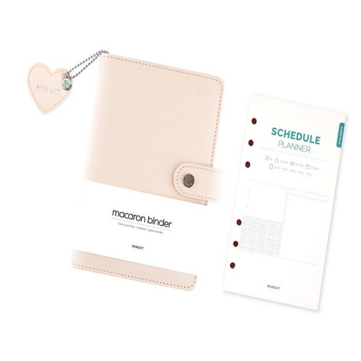 딜리고 미뉴잇 마카롱 A6 위클리 다이어리 업무노트 만년형다이어리 나만의다이어리