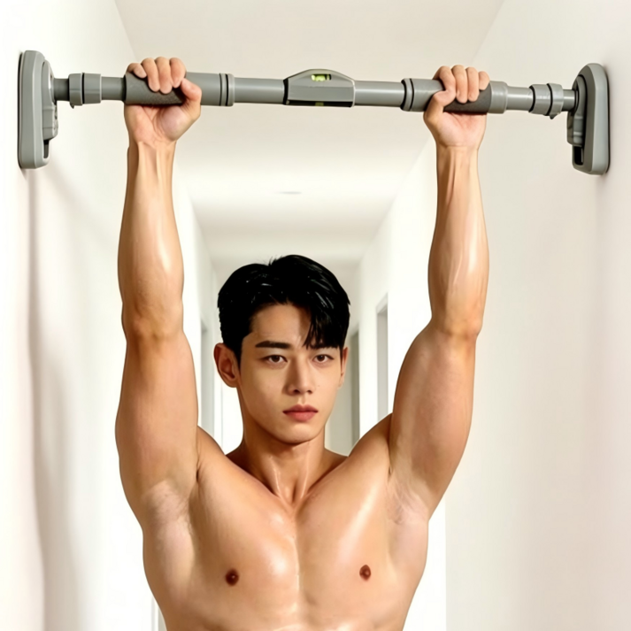 디엔피오 흠집방지 안전철봉 문틀 철봉 문 벽 가정용 턱걸이 홈트 풀업바 운동기구