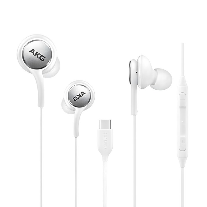홈방구 삼성 C타입 AKG 정품 유선이어폰 갤럭시 스마트폰 S20 S21 S22 S23 S24 Z플립 전기종 노트10 노트20 아비스토 귀이개 구성품 포함, 홈방구 C타입 화이트