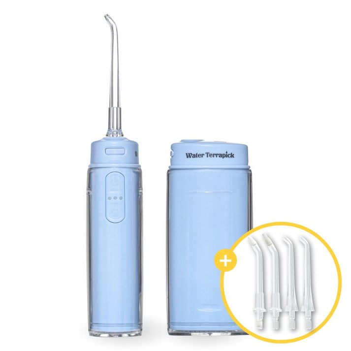 치과/약국납품 워터테라픽 포켓 휴대용 접이식 무선 구강세정기, 1개