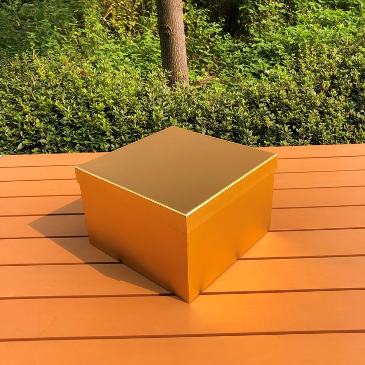 고급 크리스마스 선물 상자 12개 박스 세트 싸바리 박스, 골드(사각), 1세트