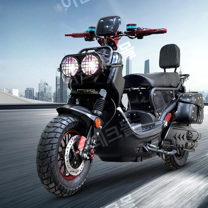 이든테크 전기 전동스쿠터 배달용 출퇴근용 줌머 72V 1500W, 72v, 프리미엄72v50A리튬배터리+1500W모터