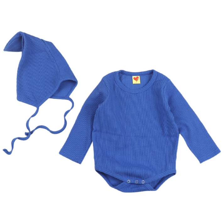 하트베이비 가을 아동용 무지개골지꼬깔수트