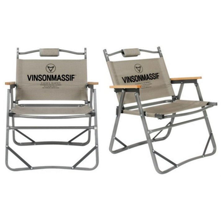 빈슨메시프 베이직 폴딩 로우체어 1+1 접이식 감성 캠핑의자, 1개, 베이직 로우체어 머드+머드