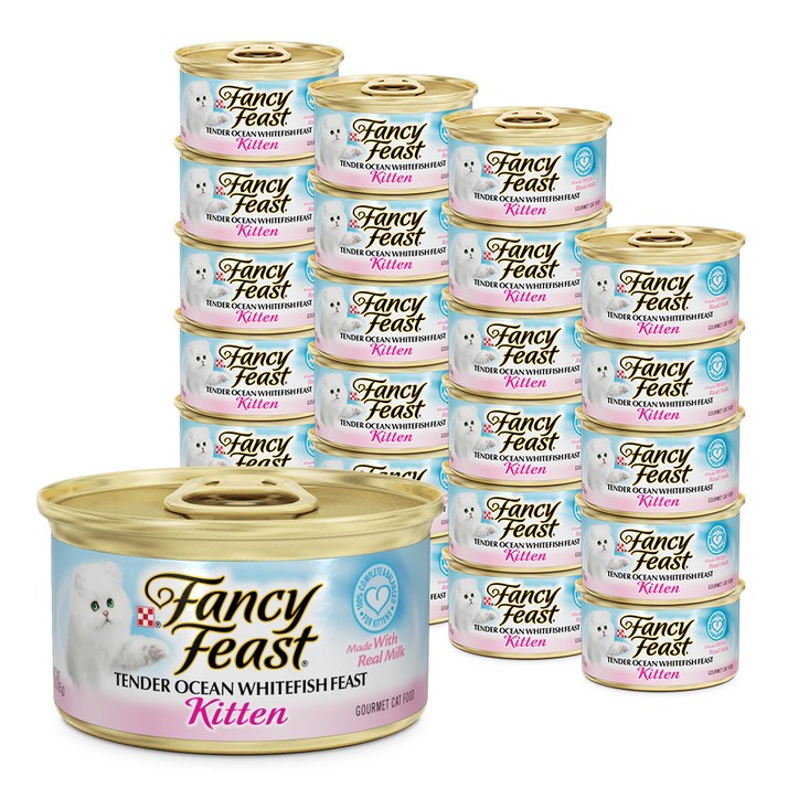 팬시피스트 키튼 고양이 텐더 흰살생선, 흰살생선, 85g, 24개