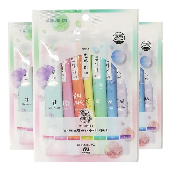 마이베프 마이베프 별자리스틱 7종 버라이어티팩 반려동물 영양제, 혼합맛연어참치닭가슴살닭고기, 3개 마이베프 마이베프 별자리스틱 7종 버라이어티팩 반려동물 영양제, 혼합맛연어참치닭가슴살닭고기, 3개