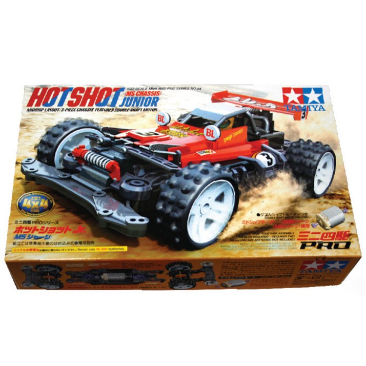 타미야 Hot shot Jr MS샤시 미니카 4WD 18624 Atomic Tuned 2 Motor PRO 15489 조립 키트