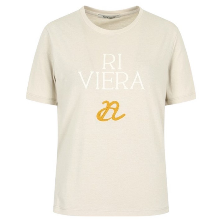 나이스클랍 여성용베이직레터링프린트티셔츠