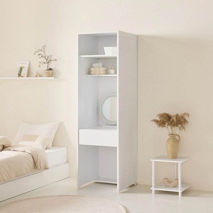 데코파인 리즈 화장대 600 방문설치, 화이트