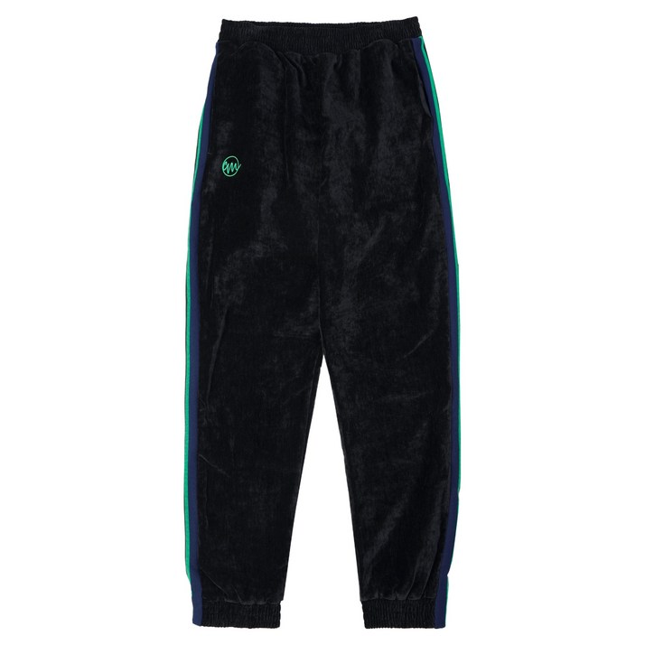 꼼빠니아 여성용 벨벳 배색 트레이닝 조거 팬츠 CADW0-WKB100