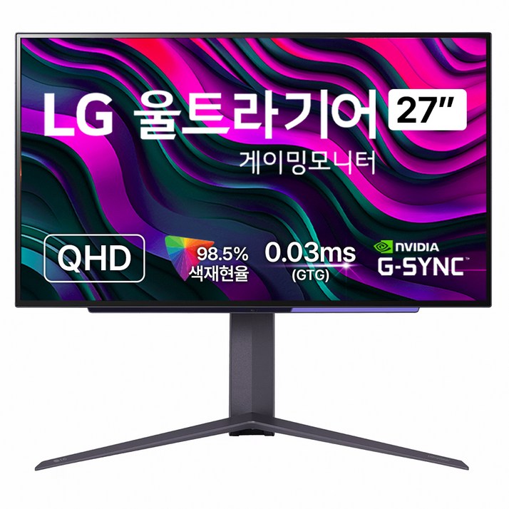 LG전자 QHD 울트라기어 게이밍 모니터 방문설치, 67.3cm, 27GS95QE LG전자 QHD 울트라기어 게이밍 모니터 방문설치, 67.3cm, 27GS95QE