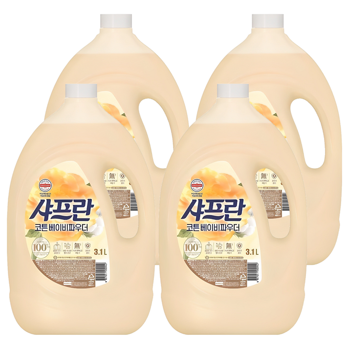 샤프란 플러스 섬유유연제 코튼 베이비파우더 본품