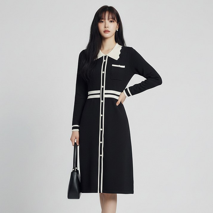 페이퍼먼츠 플레이링 단아한 봄 가을 원피스 14334