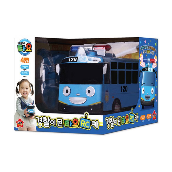 대영토이즈 경찰이 된 타요 RC카, 혼합색상, 1개