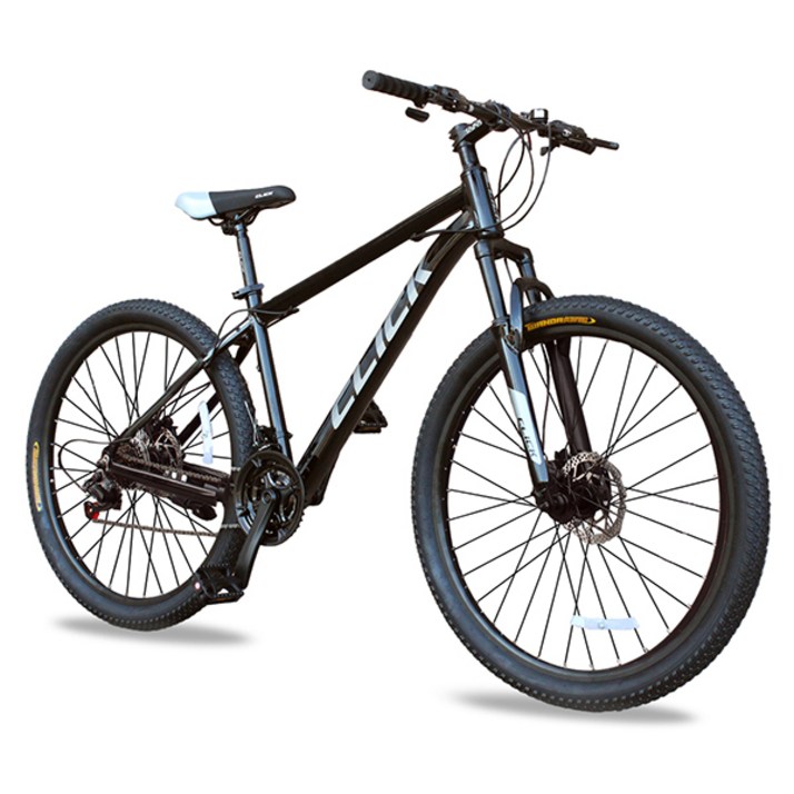 클릭 제스트29D MTB 자전거 기계식디스크브레이크 29인치 알루미늄 시마노 21단 미조립, 제스트29D 무광블랙미조립, 1개, 180cm