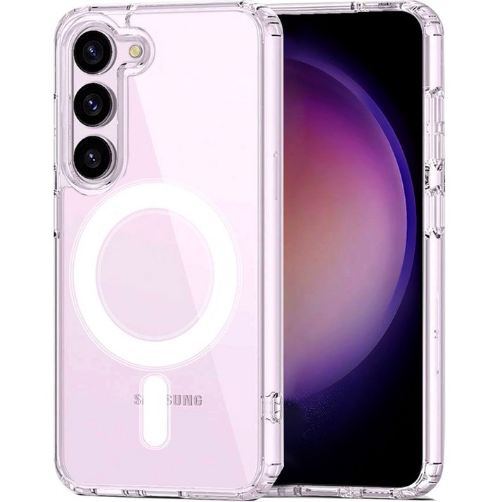 아이엔조이 아이폰 갤럭시 S 초강력 젤리 하드 투명 마그네틱 맥세이프 휴대폰 케이스 INJMSC01