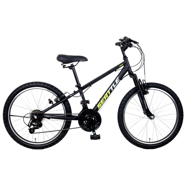 2026 삼천리자전거 시애틀 MT 22 주니어 MTB 초등학생 자전거120140cm  21단 기어  앞서스펜션, 블랙, 1개, 150cm