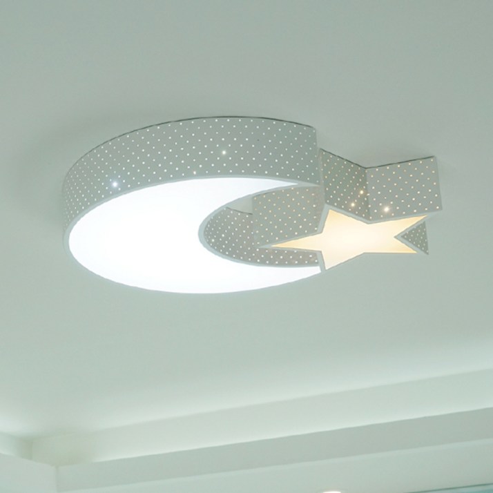 조명보라 LED 달별 투톤 키즈 방등 50W