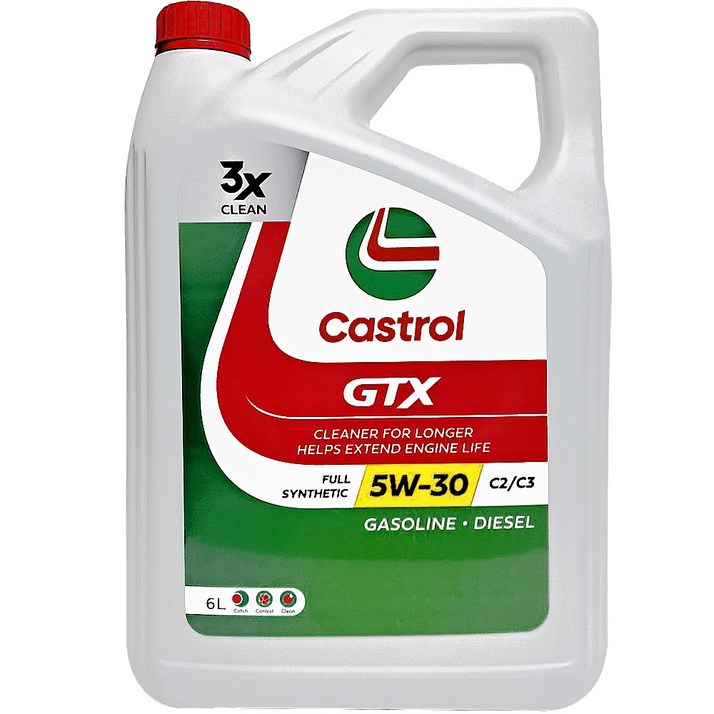 캐스트롤 GTX SN C3 5W30 6리터 가솔린 디젤 DPF 겸용 합성엔진오일 엔진오일 캐스트롤 GTX SN C3 5W30 6리터 가솔린 디젤 DPF 겸용 합성엔진오일 엔진오일