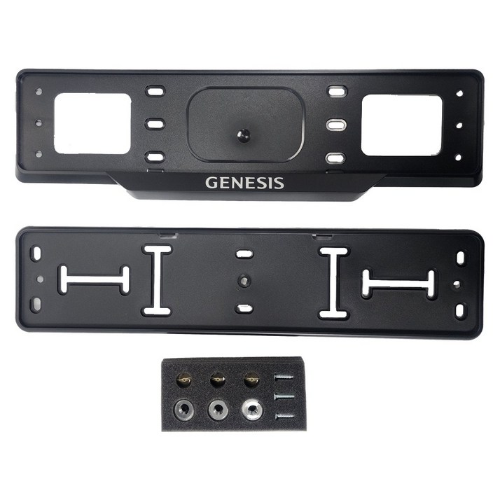 제네시스 라이센스 플레이트 가드  볼트 세트 2P 번호판가드 블랙