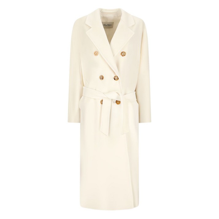 막스마라 마담 벨트 더블 브레스티드 코트