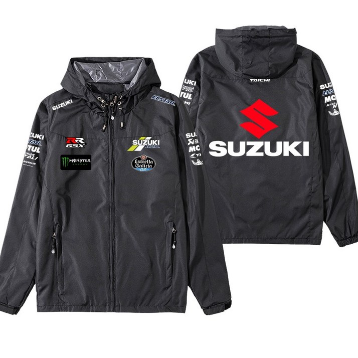 후드재킷 남여공용 바람막이 스즈키 오토바이 레이싱재킷