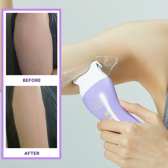 와이트닝 살 빠지는 탄력 슬리밍 일체형 괄사 크림 120ml 셀룰라이트 림프 순환 바디 마사지 부종 붓기 주름 개선, 1개, 120ml