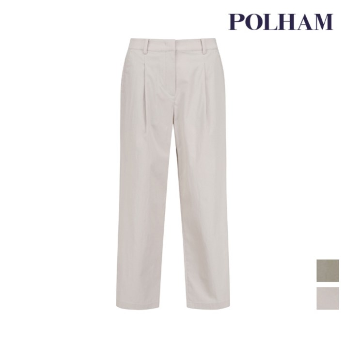 백화점 출고 [패션플러스][폴햄][폴햄] 여성 원턱 세미와이드핏 치노 팬츠_PHD2PP2012