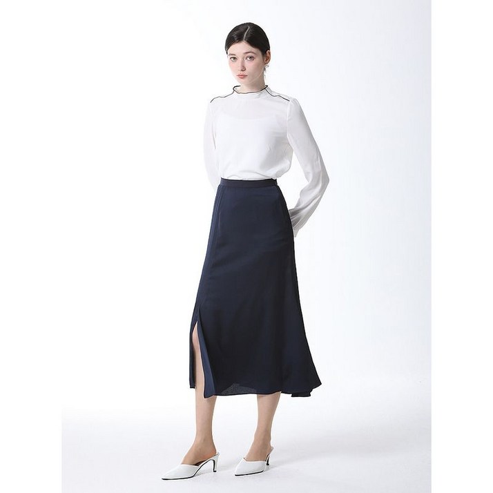 이앤씨 실키 펄 롱스커트  택가격  149000원