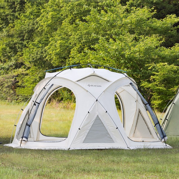 카르닉 이글루 돔텐트 육각 돔형 대형 쉘터 고급텐트, 올리브텐트이너텐트루프플라이그라운드시트, 올리브