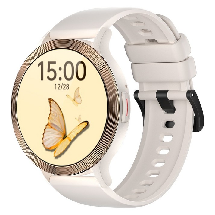 WAPIK 블루투스 손목시계 한글판 S5 통화가능 스마트워치 1.39인치 IP68방수, 골드, 3.5cm, GPS + 블루투스