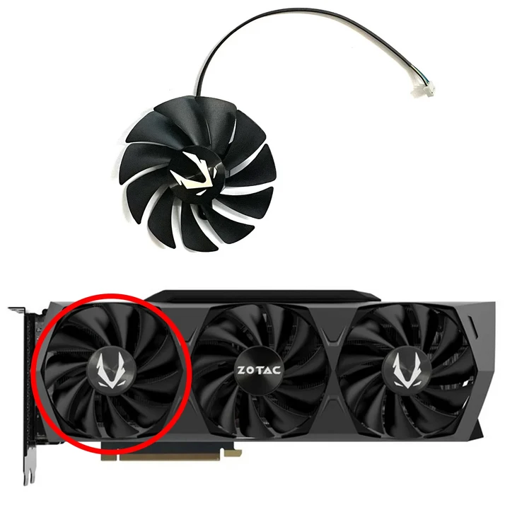 Zotac RTX 3090 Trinity Amp Holo 팬 89mm DC 12V 0.4A 4PIN CF9015H12S 쿨러
