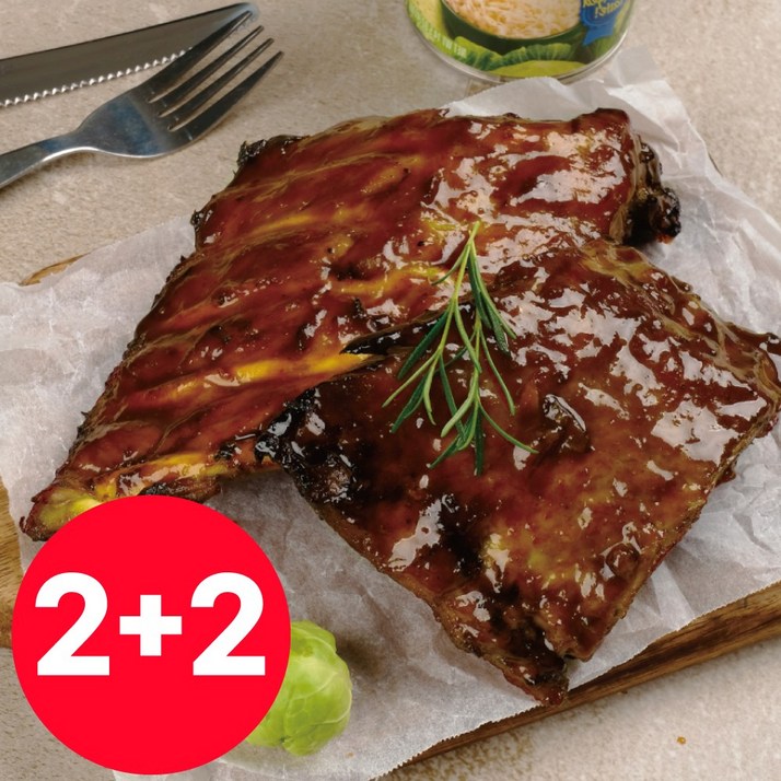 설화공작소 오리지널 완조리 바비큐 폭립 총1.8kg 22 간장맛바베큐맛, 4팩, 450g